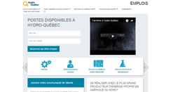 Desktop Screenshot of emploi.hydroquebec.com